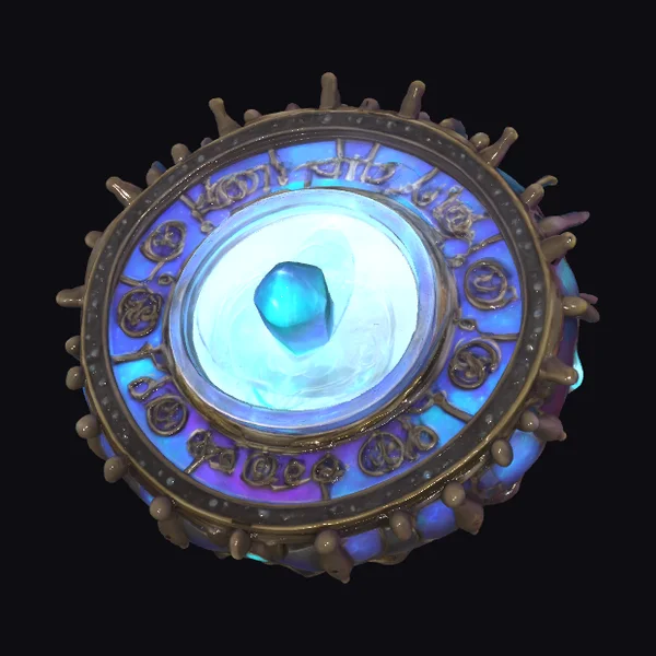 Glowing Blue Crystal Orb