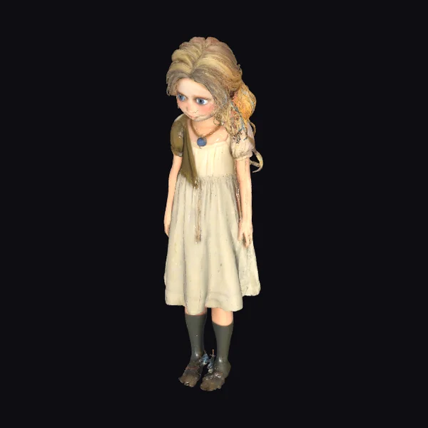 Dirty Girl with Backpack