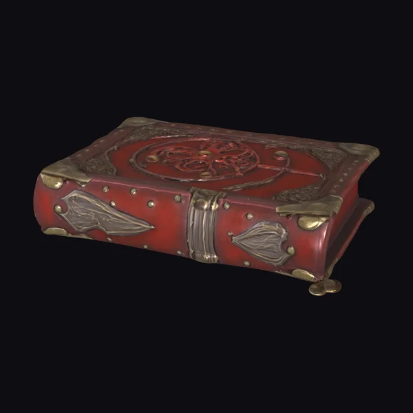 Embossed Red Magic Tome