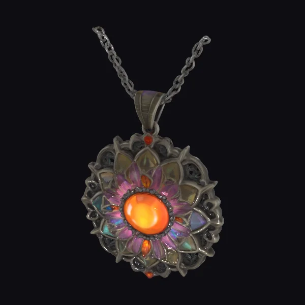 Ornate Flower Pendant