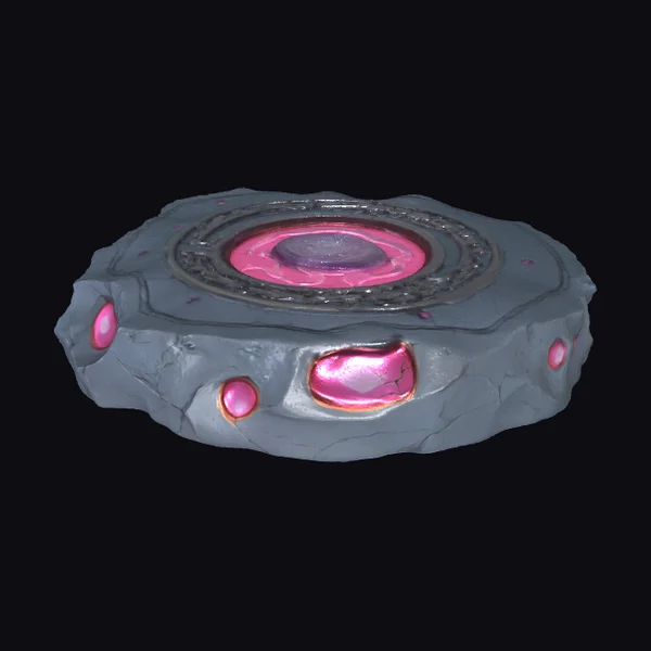 Glowing Pink Magic Stone