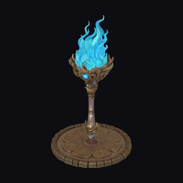 Glowing Blue Torch