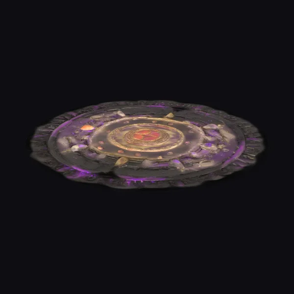 Glowing Magical Rune Circle