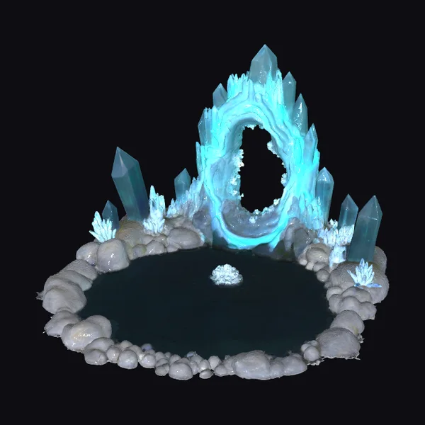 Glowing Crystal Pond Portal
