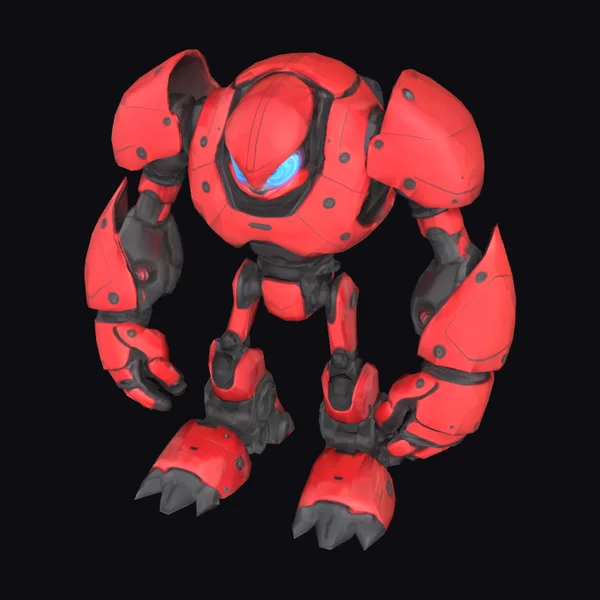 Red Robot Fist Character