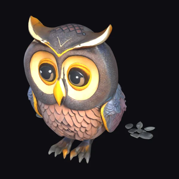 Whimsical Owl Figurine