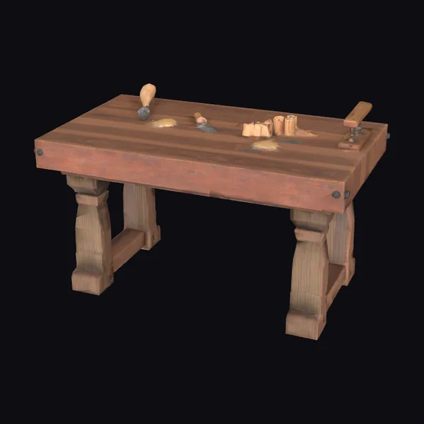 Wooden Crafting Workbench