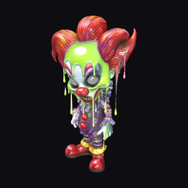 Melting Clown Figure