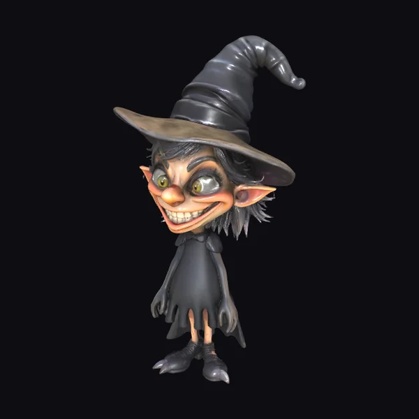 Whimsical Witch Figurine