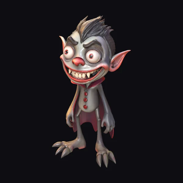 Cartoon Vampire Jester