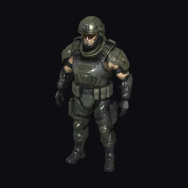 Futuristic Soldier Armor