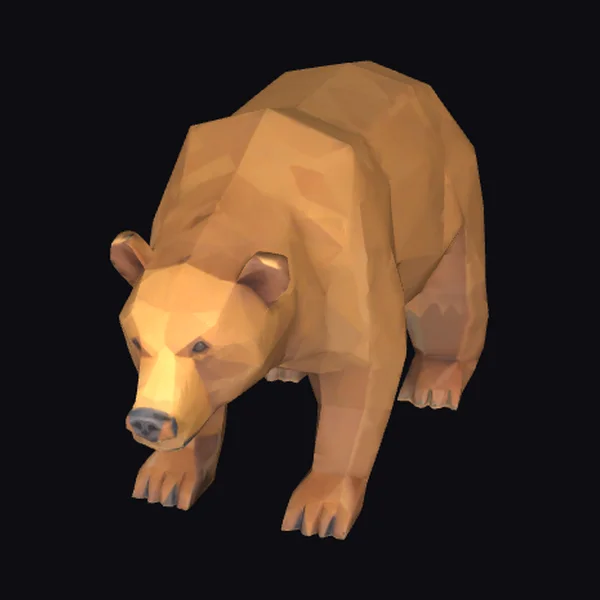 Geometric Brown Bear