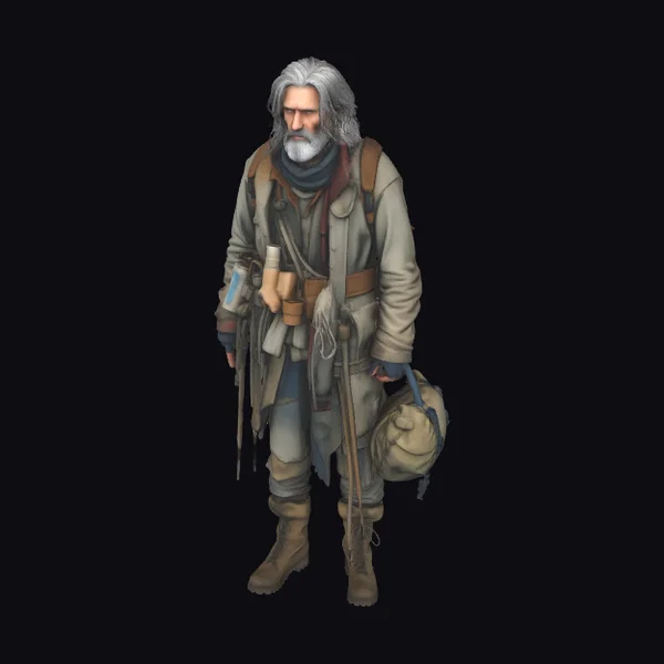 Weathered Traveler Man