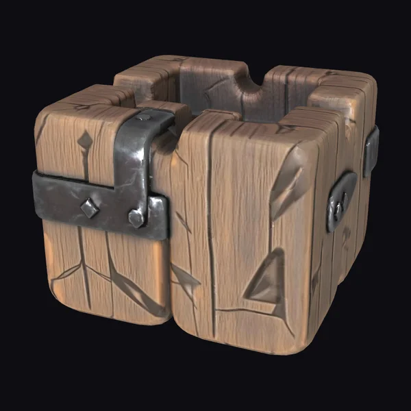 Medieval Wooden Lever Base