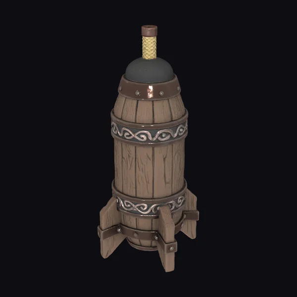 Medieval Stylized Rocket