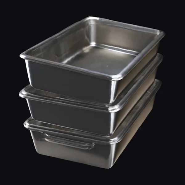 Stack of Metal Baking Pans
