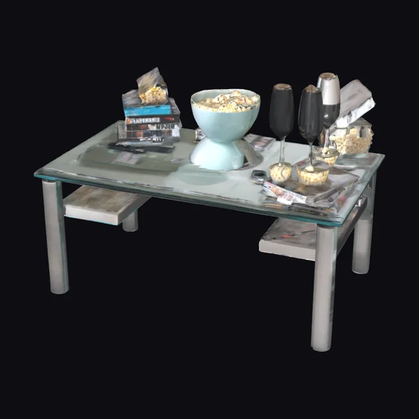 Cluttered Modern Glass Coffee