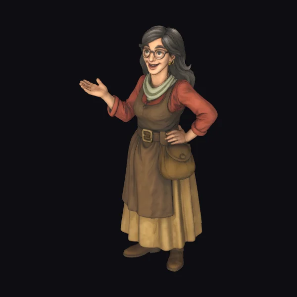Cartoon Female Apothecary