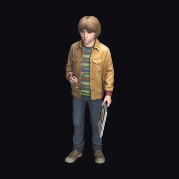 Young Artist with Sketchbook