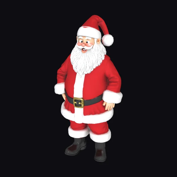 Jolly Santa Claus Figure