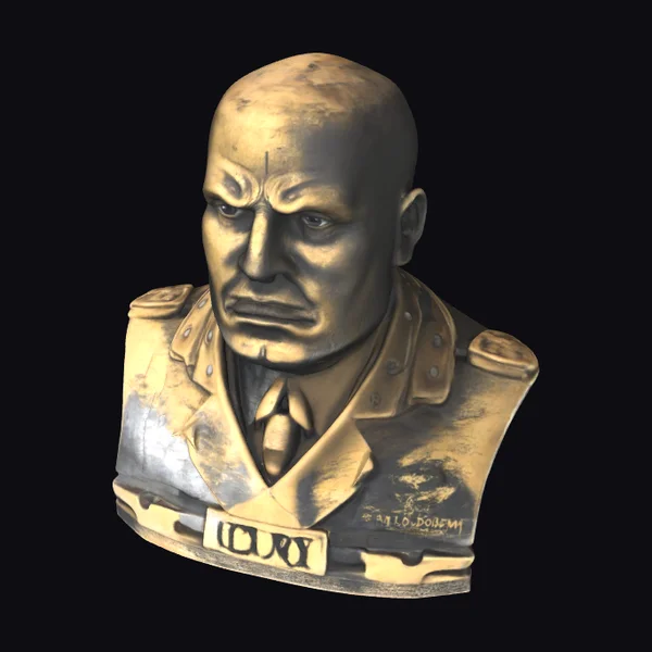 Bronze Military Leader Bust
