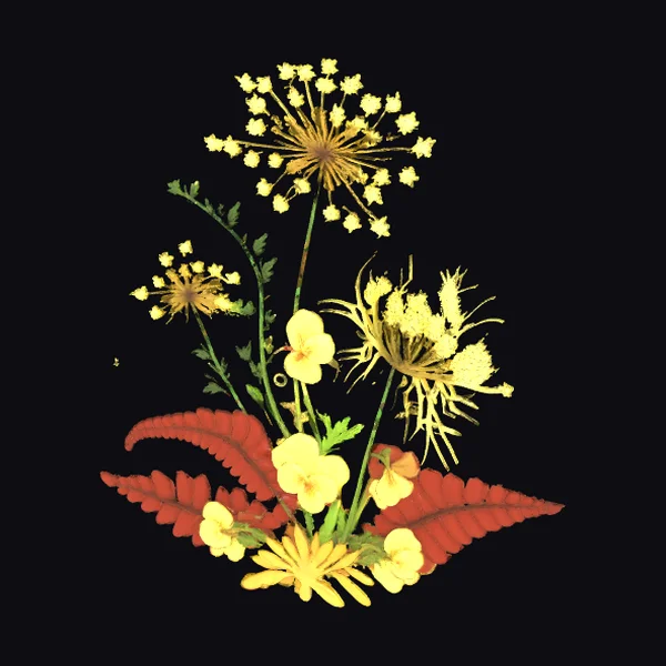 Pressed Floral Arrangement