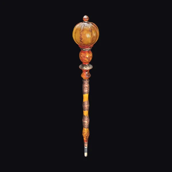 Glass Amber Quarterstaff