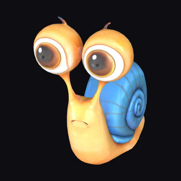 Cartoonish Double Eyed Snail