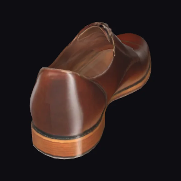 Brown Leather Mule Shoe