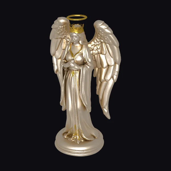 Golden Angelic Chess Queen