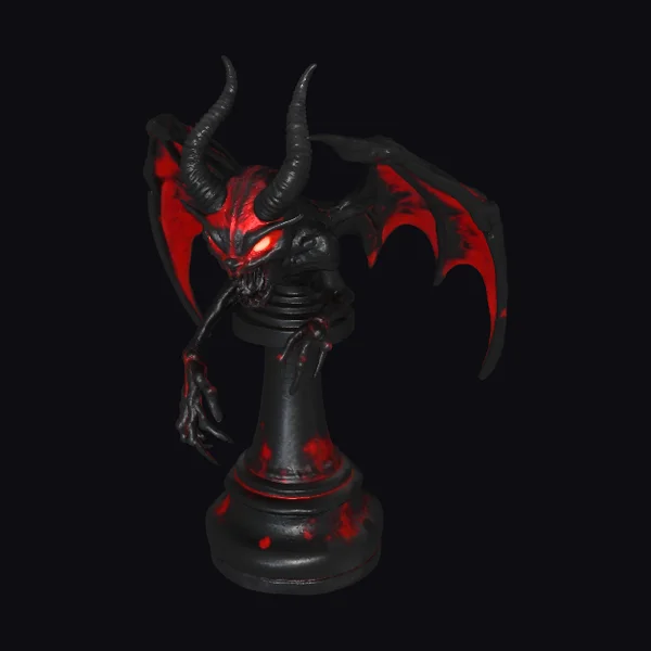 Demon Chess Piece
