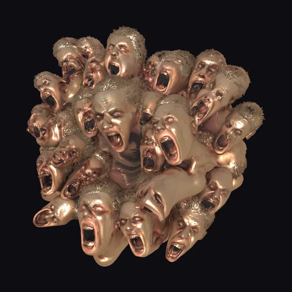 Screaming Mass of Faces