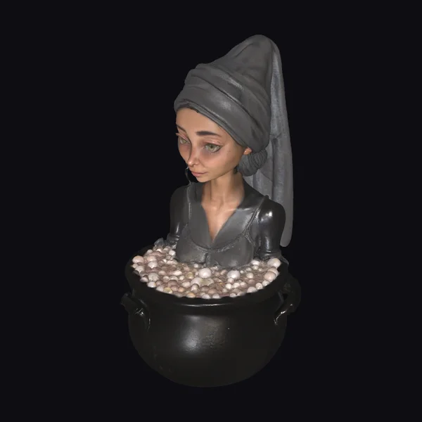 Witch in Cauldron Spa