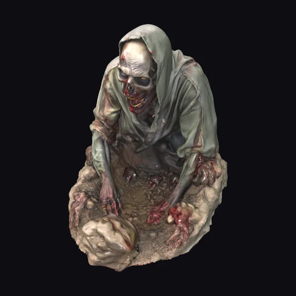 Zombie Emerging from Grave