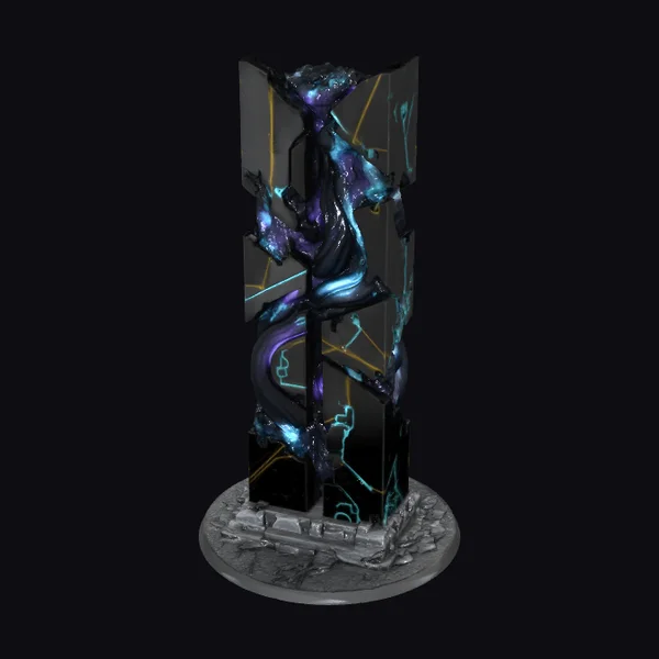 Glowing Monolith Sculpture