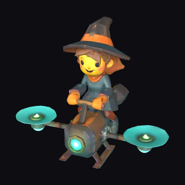 Witch on Hovercraft