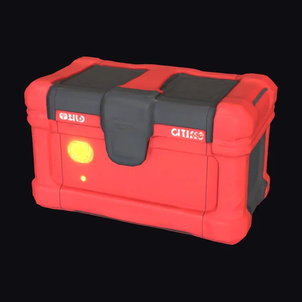 Red Cargo Storage Box