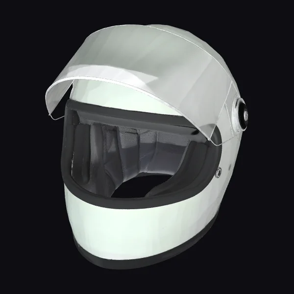 Grey-green Motorcycle Helmet