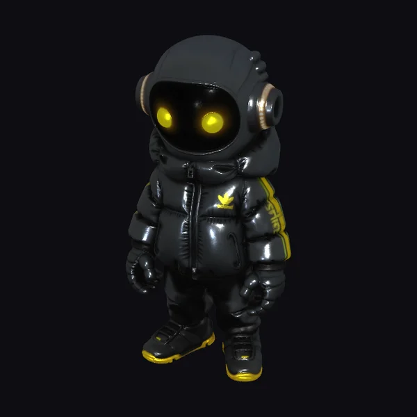 Glowing Astro Bot Suit