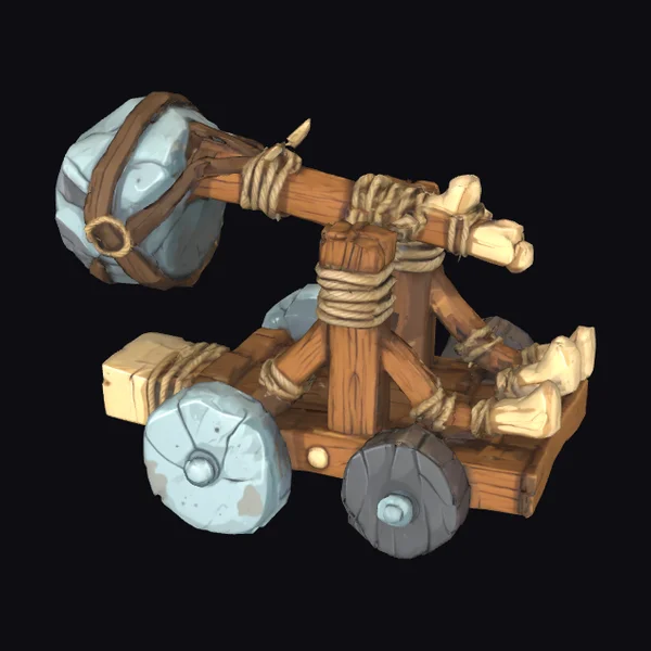 Ancient Wooden Catapult