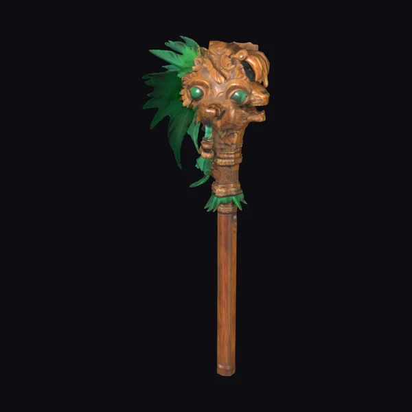 Aztec Feathered Staff