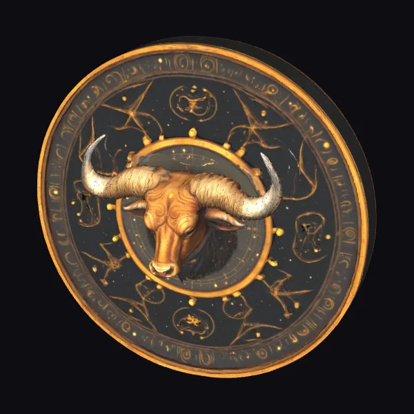 Taurus Bull Zodiac Wheel