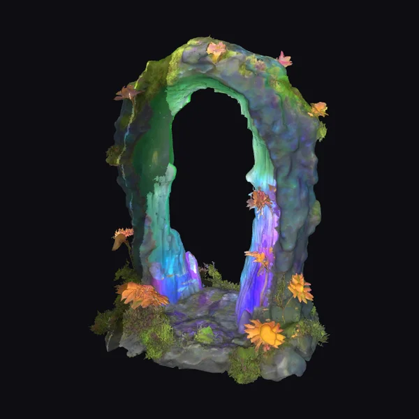 Crystal Archway with Foliage