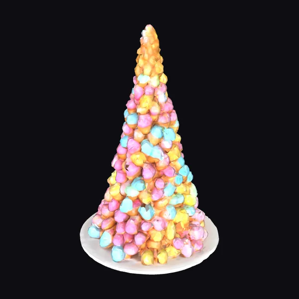 Colorful Donut Tower