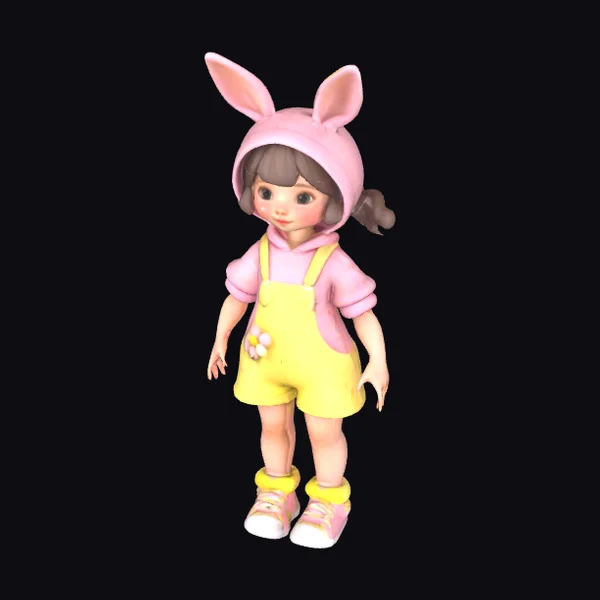 Little Easter Bunny Girl