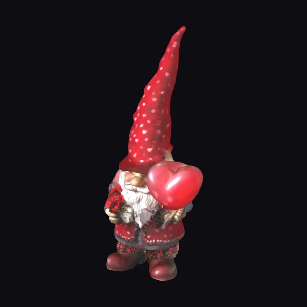 Valentine Gnome Holding Heart