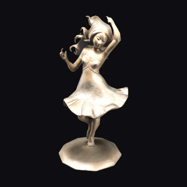 Dancing Female Bronze Figurine