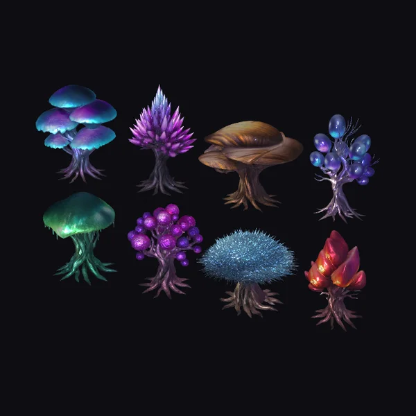 Alien Mushrooms and Flora