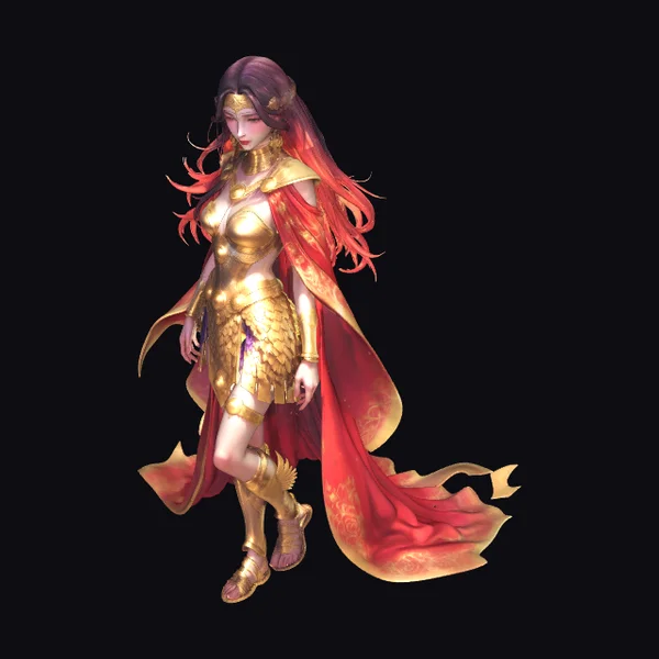 Golden Flame Warrior Queen