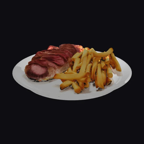 Steak and Golden Fries